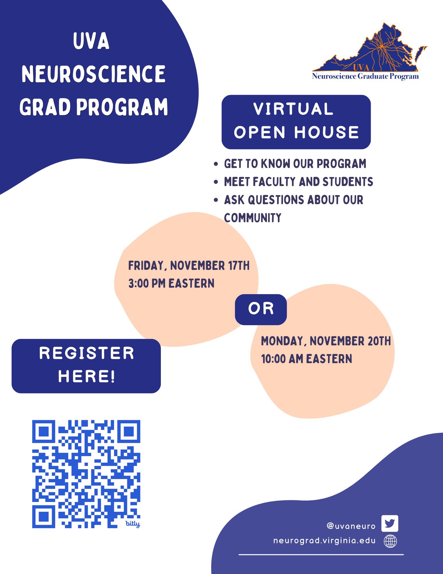 Virtual Graduate School Open Houses (Fall 2023)